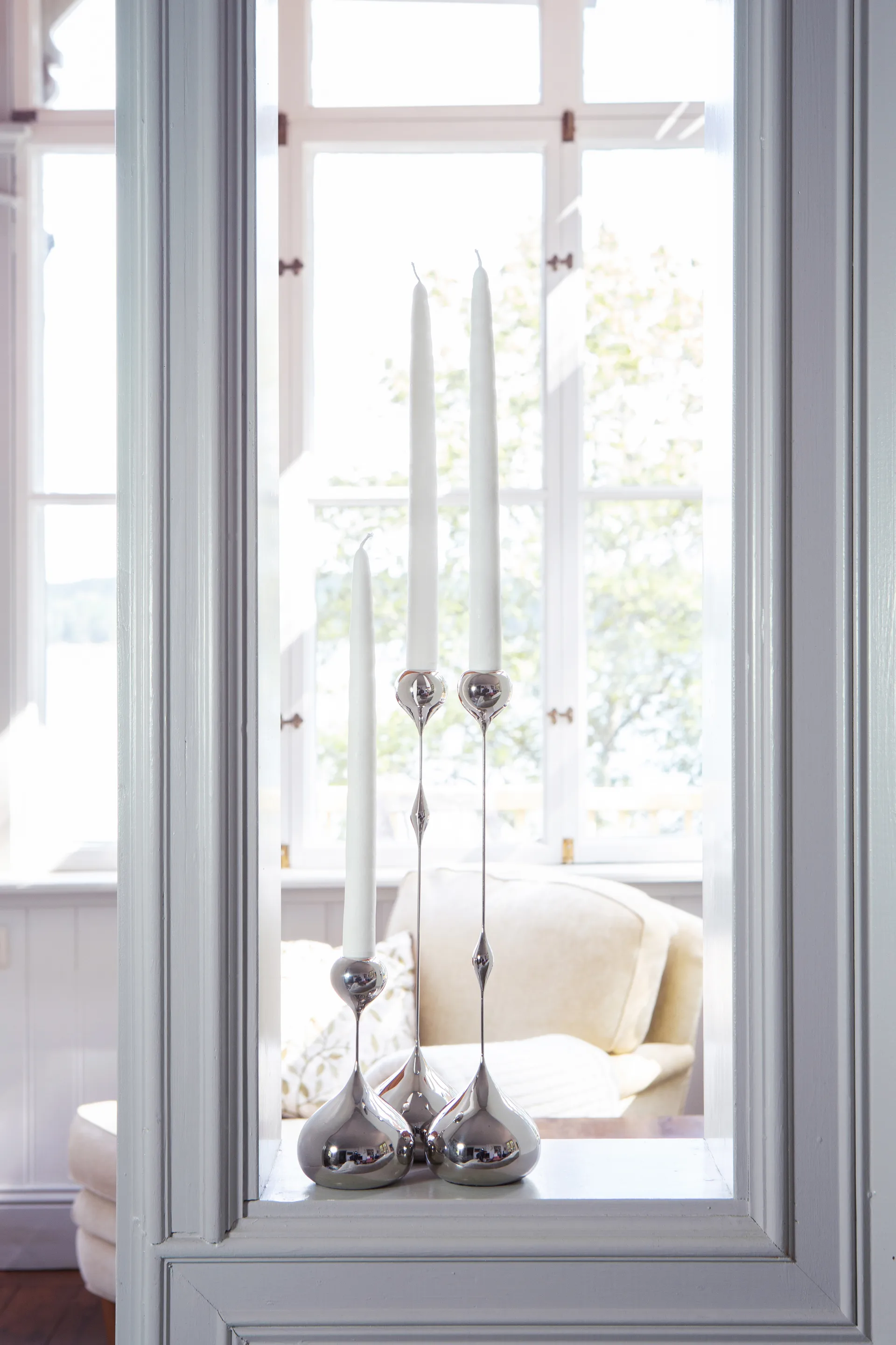 Tender ljusstake liten, Nickel KLONG