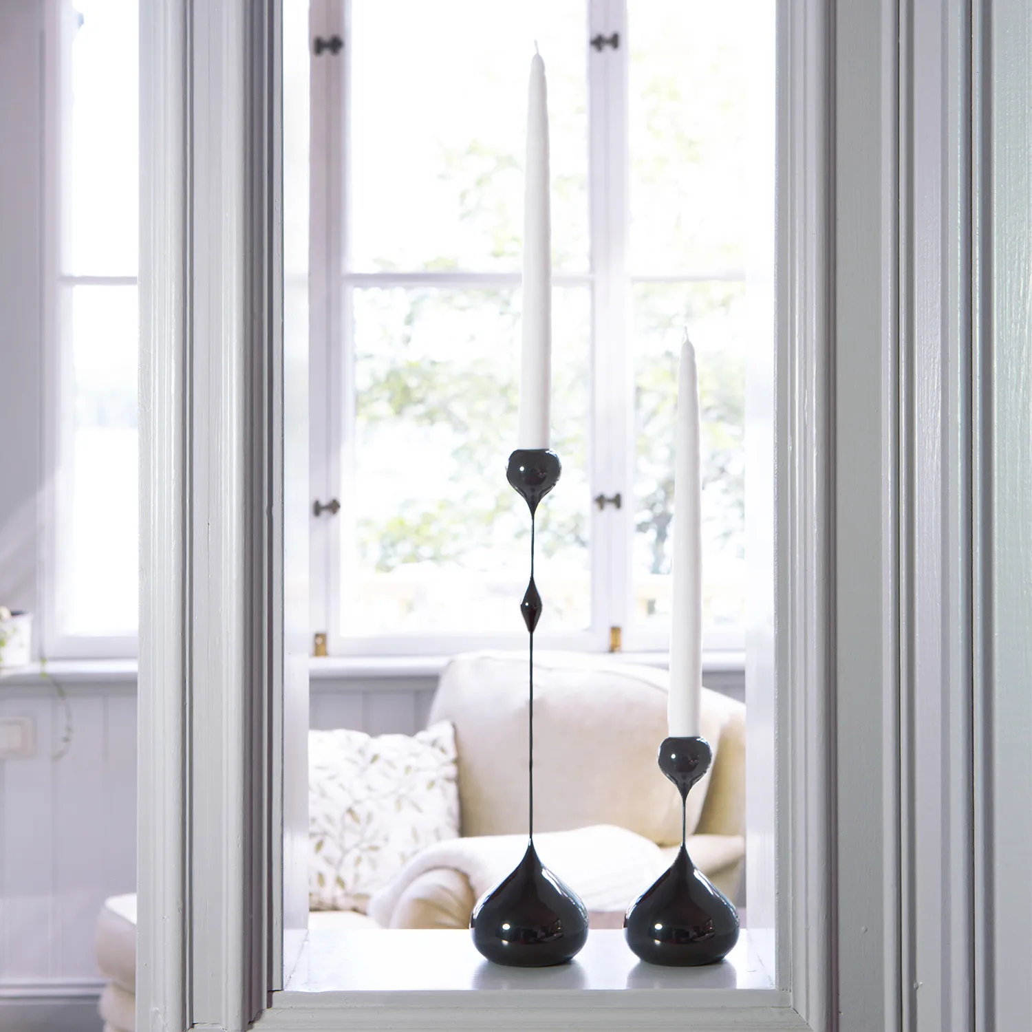 Tender ljusstake liten, Svart KLONG