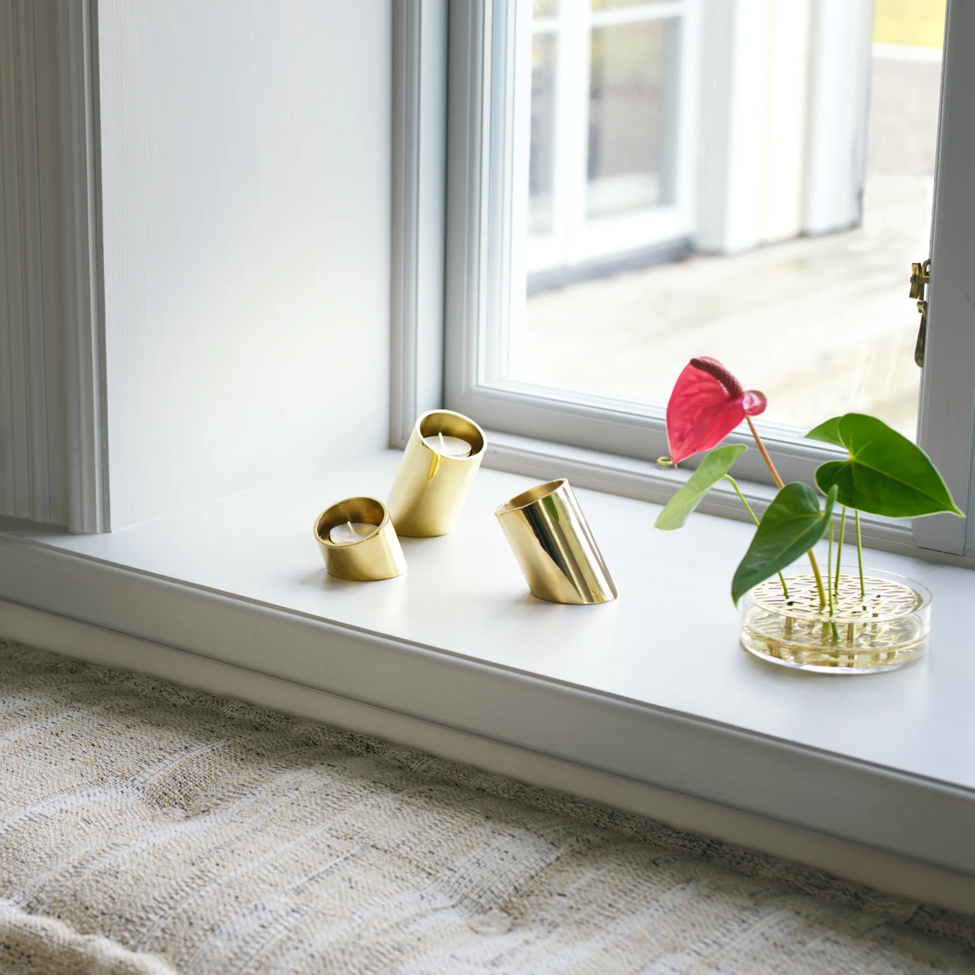 Tipp ljuslykta 3 delar, Mässing KLONG