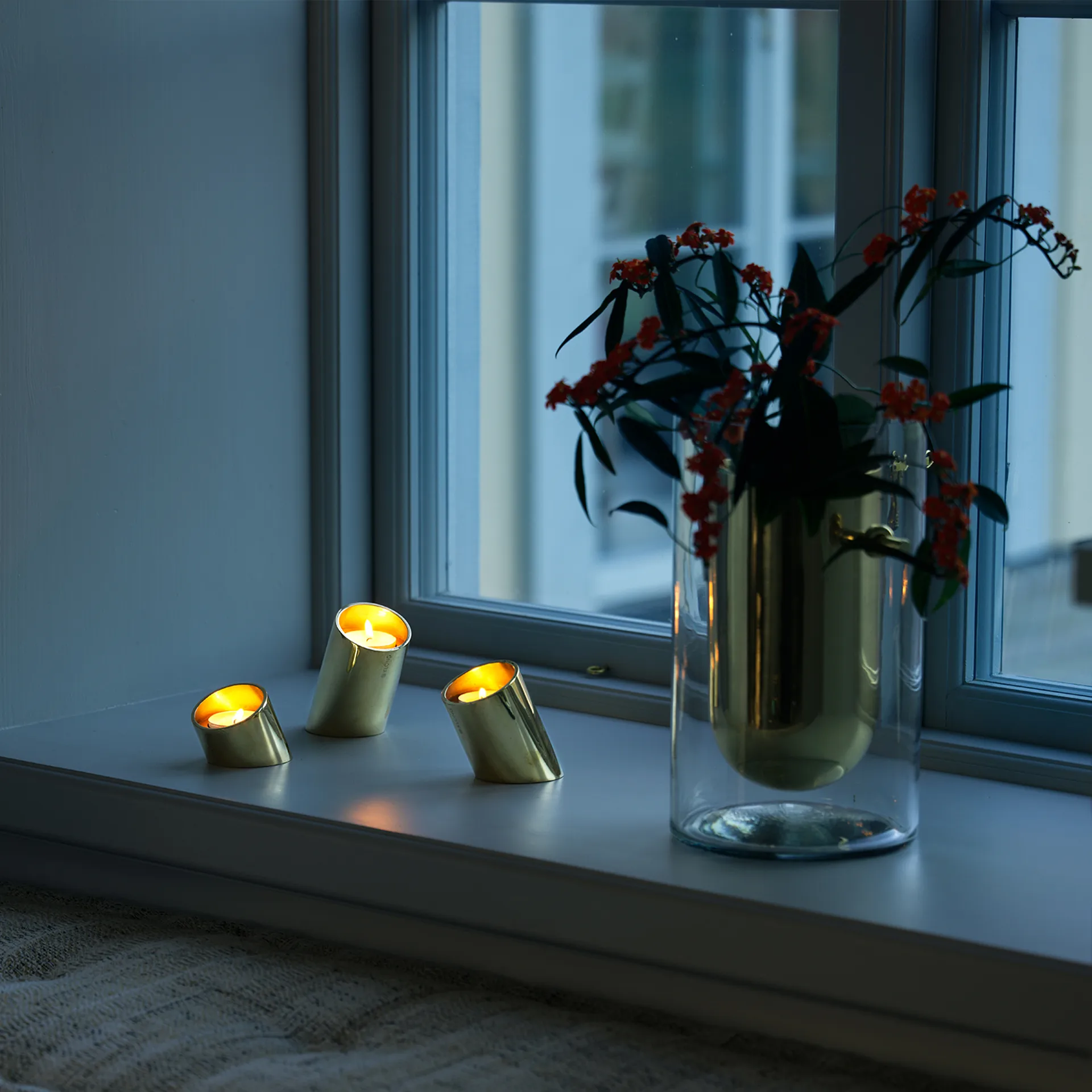 Tipp ljuslykta 3 delar, Mässing KLONG