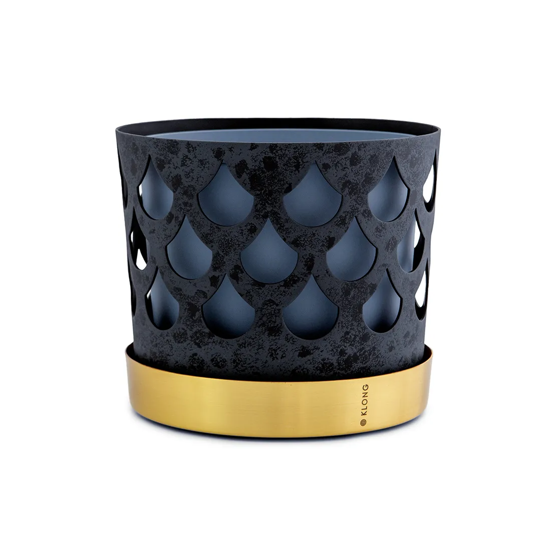 Trio kruka drop, mellan Ø18 cm, Blå KLONG