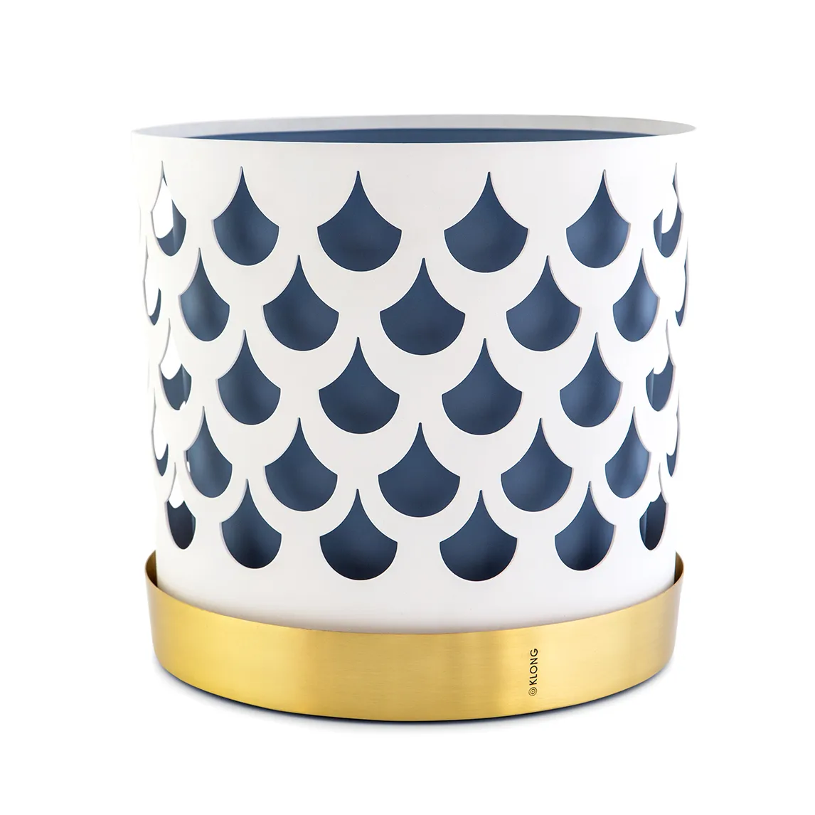 Trio kruka drop, stor Ø28 cm, Vit KLONG