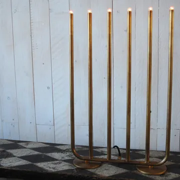 December 6 adventsljusstake - glans - Konsthantverk