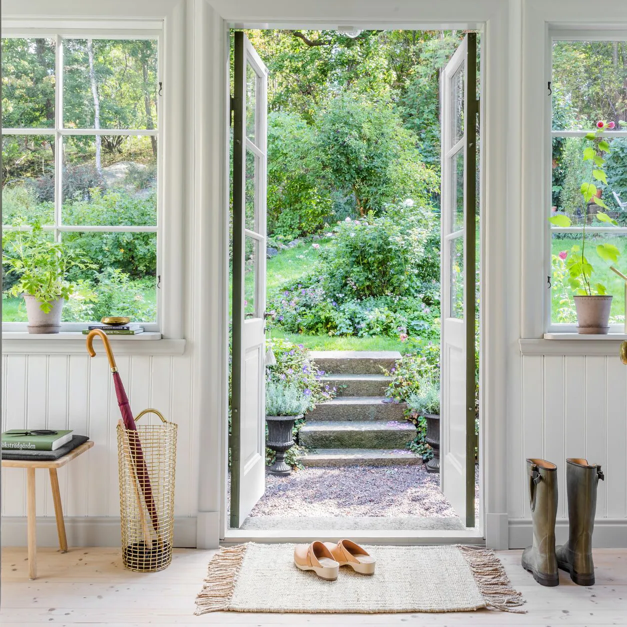 Korbo Umbrella Bin paraplyställ, mässing KORBO