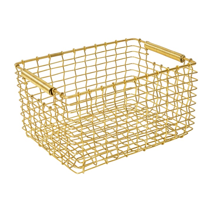 Rectangular 15 förvaringskorg, Mässing KORBO