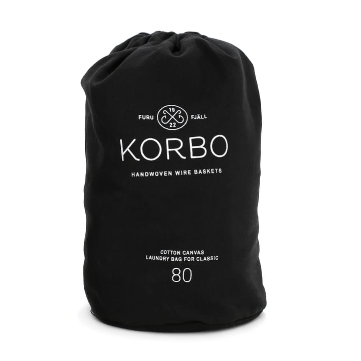 Tvättsäck till Korbokorg, svart 80 l KORBO