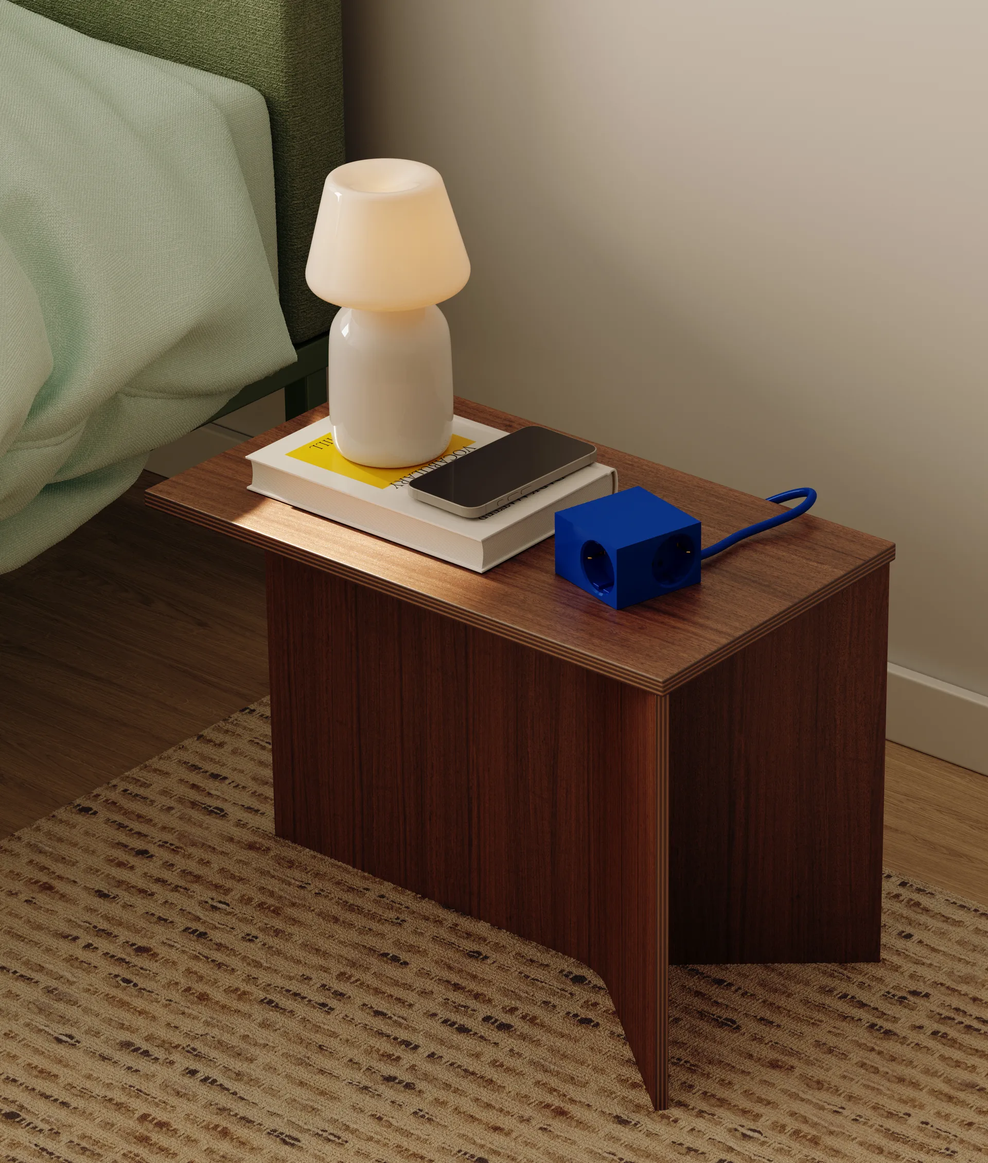 Cuboid+ grenuttag USB-C 30W 2 m, Catalina Blue Kord