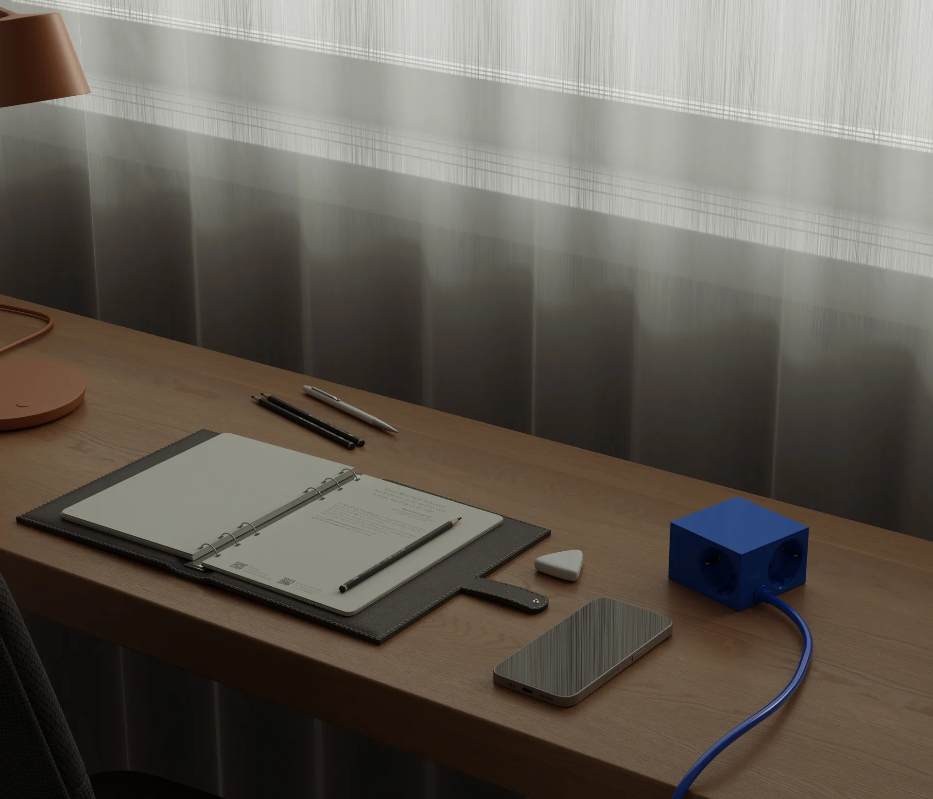 Cuboid+ grenuttag USB-C 30W 2 m, Catalina Blue Kord