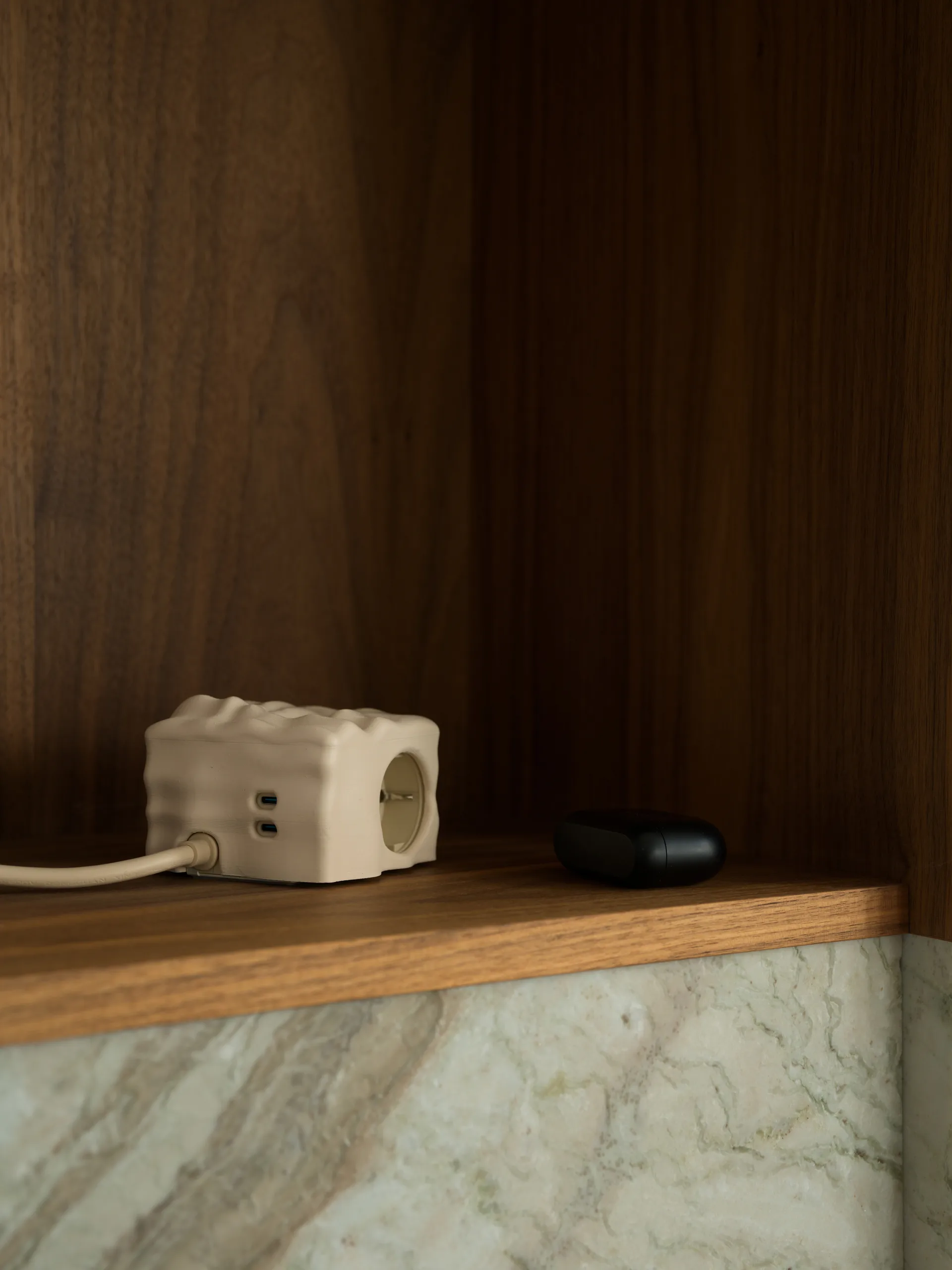 Cumulus+ case-skal till Cuboid+ grenuttag, Beige Kord