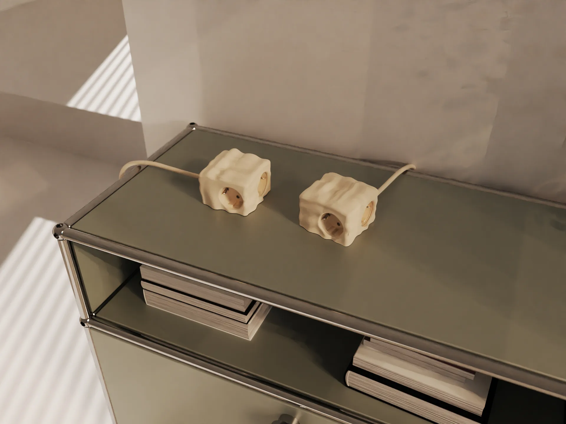 Cumulus+ case-skal till Cuboid+ grenuttag, Beige Kord