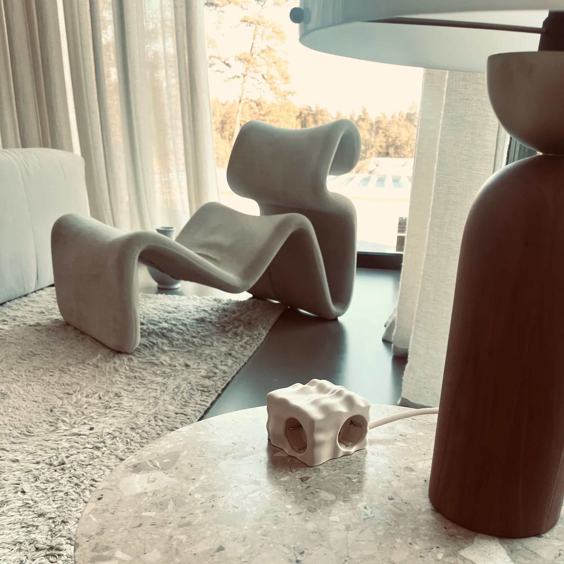 Cumulus+ case-skal till Cuboid+ grenuttag, Beige Kord