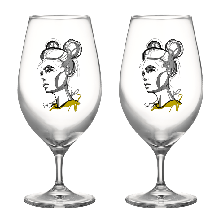 All about you ölglas 40 cl 2-pack - Cheers to you - Kosta Boda
