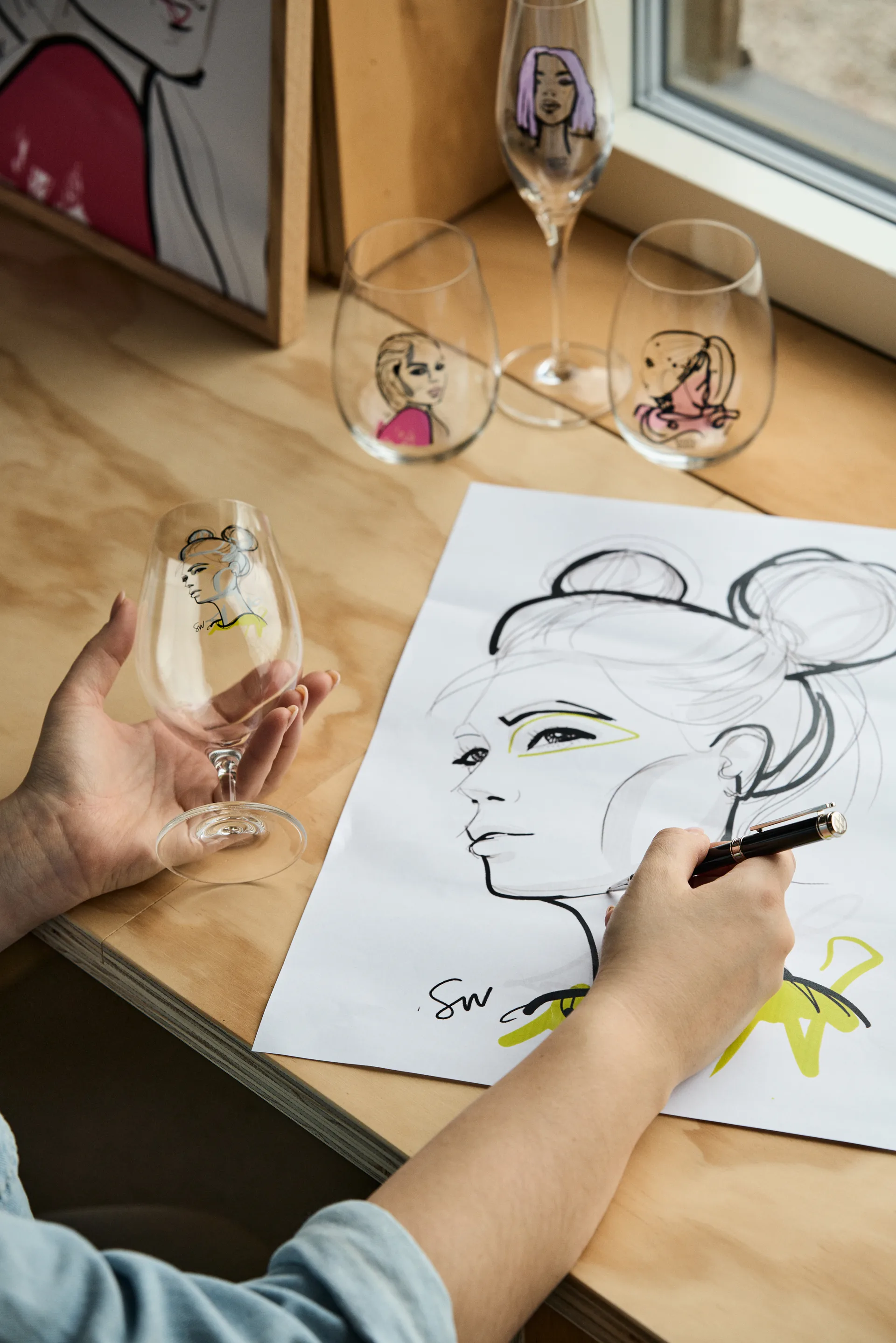 All about you tumblerglas 57 cl 2-pack, love you (rosa) Kosta Boda