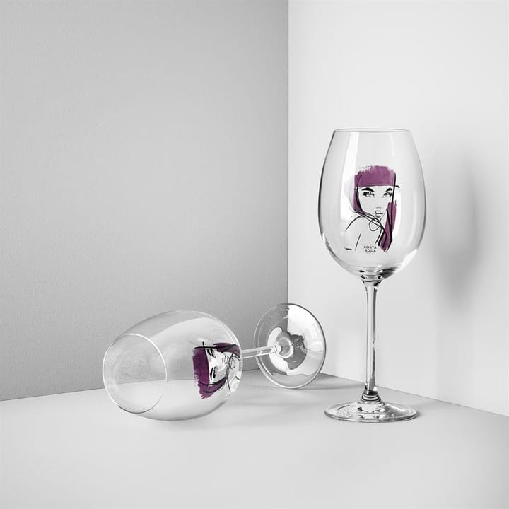 All about you vinglas 52 cl 2-pack, purpurröd Kosta Boda