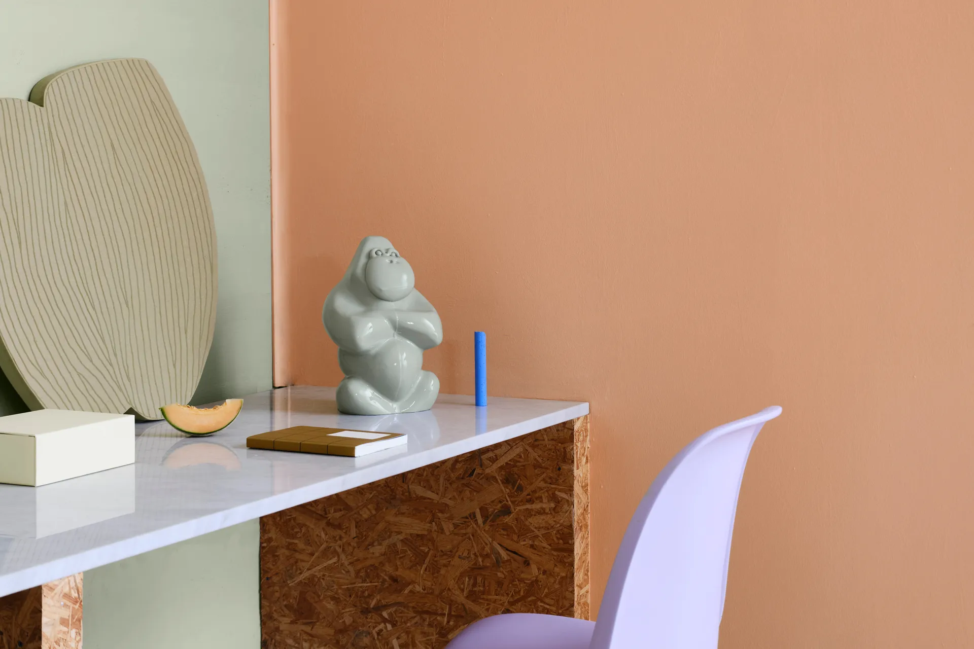 Gabba Gabba Hey skulptur 305 mm, Ljusbeige Kosta Boda