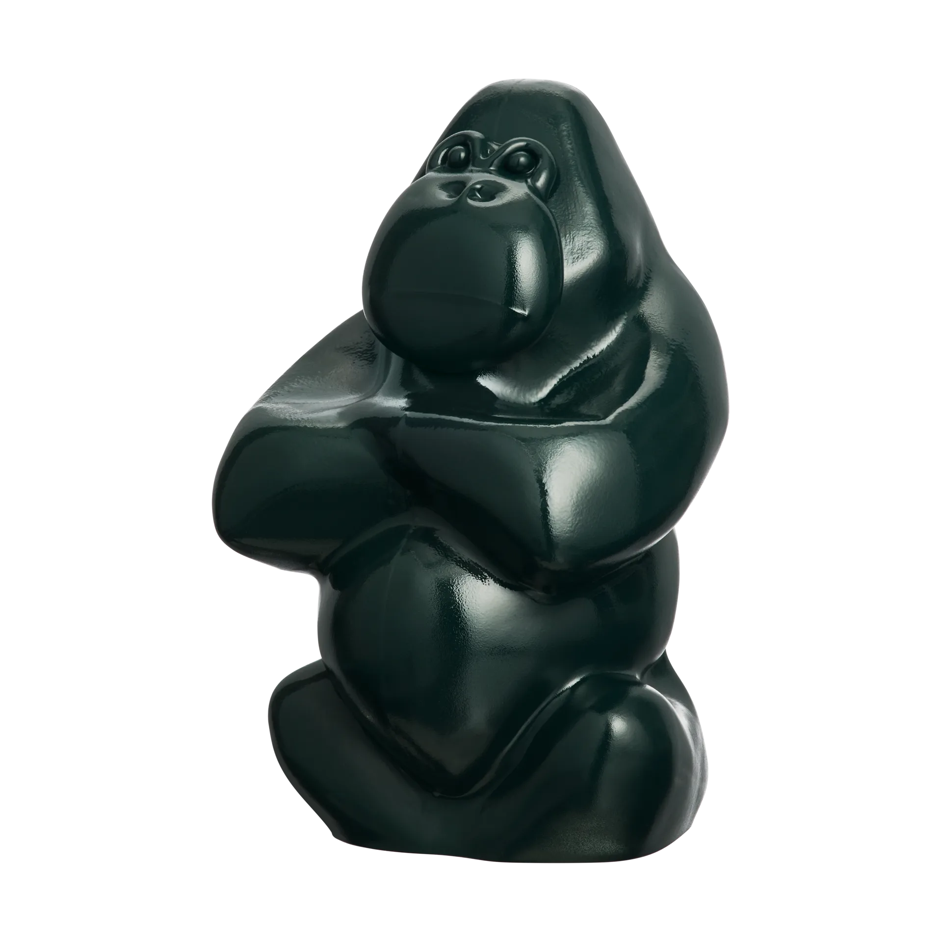 Gabba Gabba Hey skulptur 305 mm, Mörkgrön Kosta Boda
