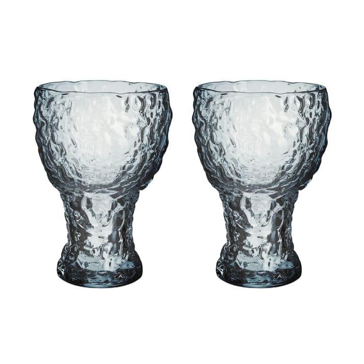 Moss highball glas cirkulär 42 cl 2-pack - Blå - Kosta Boda