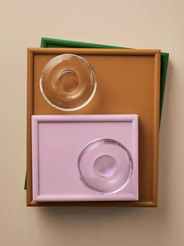 Orion ljuslykta Ø11x6,3 cm - Klar - Kosta Boda