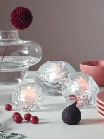 Snowball ljuslykta - Mellan, H7 cm - Kosta Boda