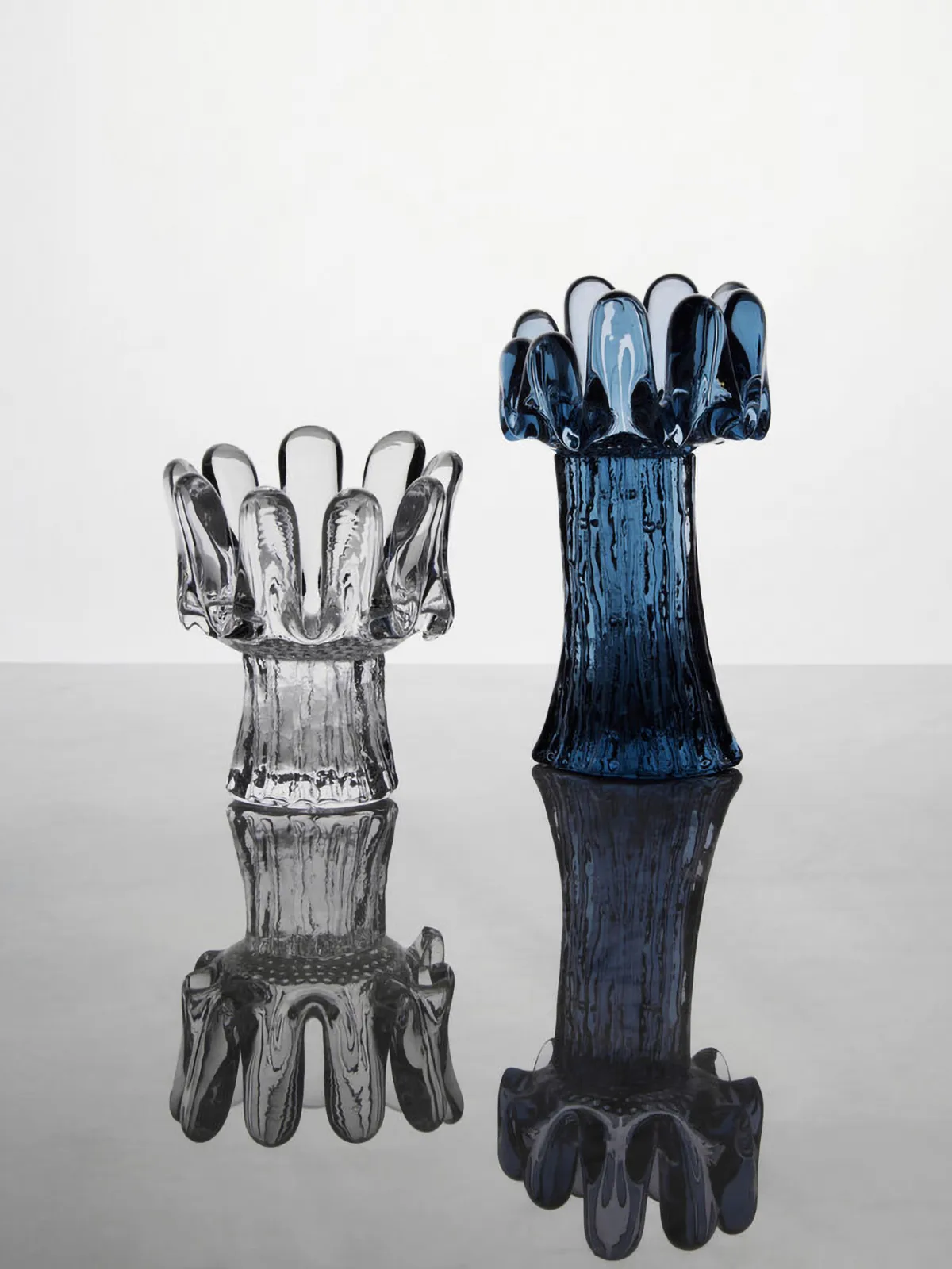 Solros ljuslykta 11,5 cm, Klar Kosta Boda