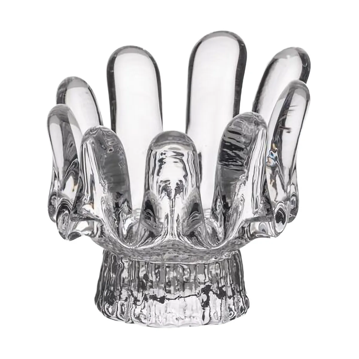 Solros ljuslykta 9,2 cm, Klar Kosta Boda