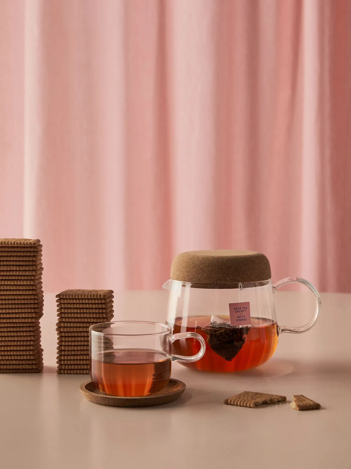 Viva tekanna med korklock 1,2 L, Klar Kosta Boda