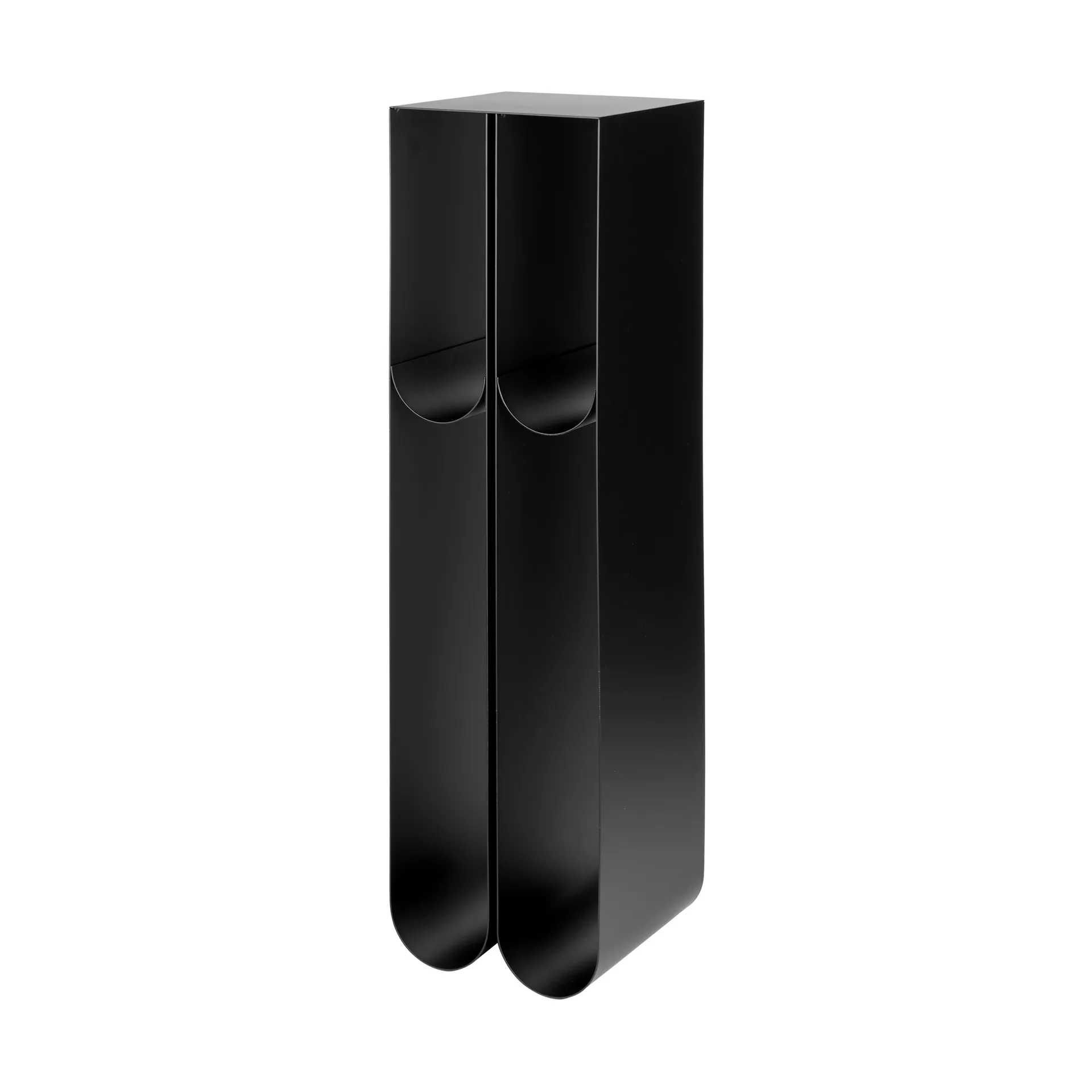 Curved pedestal, Black Kristina Dam Studio