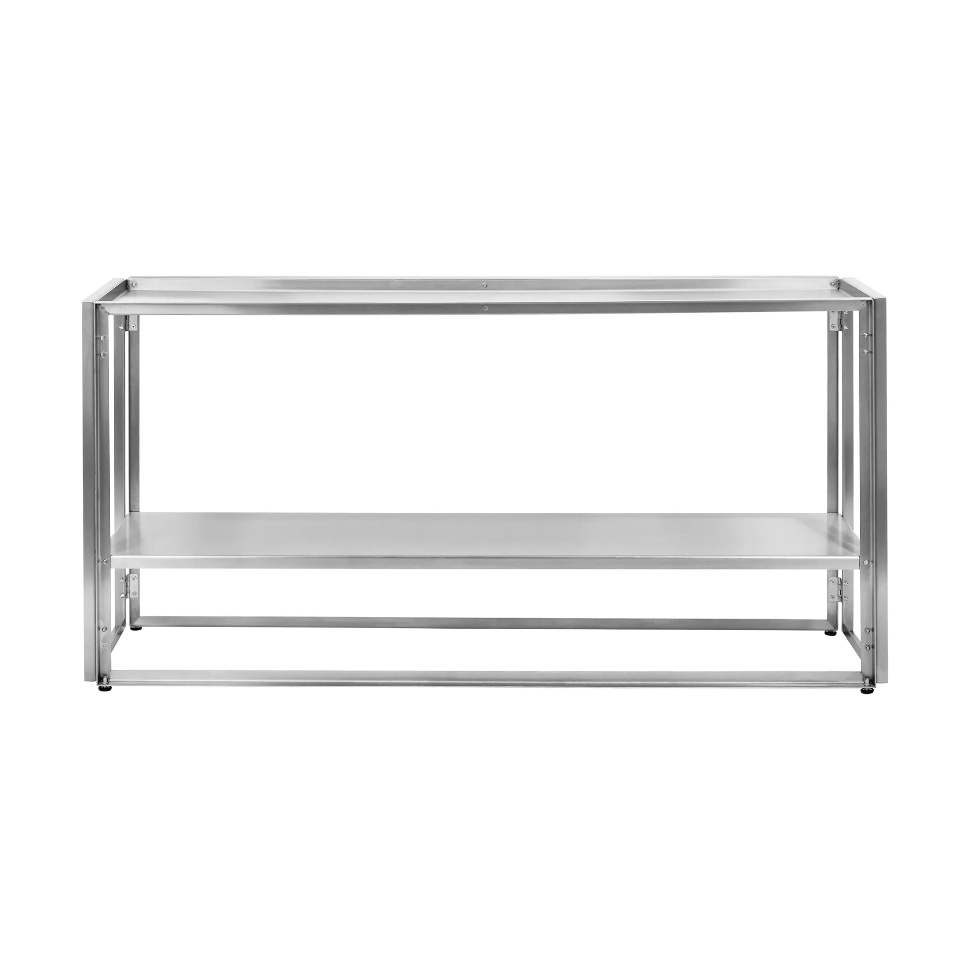Foldable konsoll 124x60 cm, Borstat rostfritt stål Kristina Dam Studio