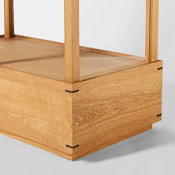 Japanese vitrinskåp large - Varm oljad ek - Kristina Dam Studio