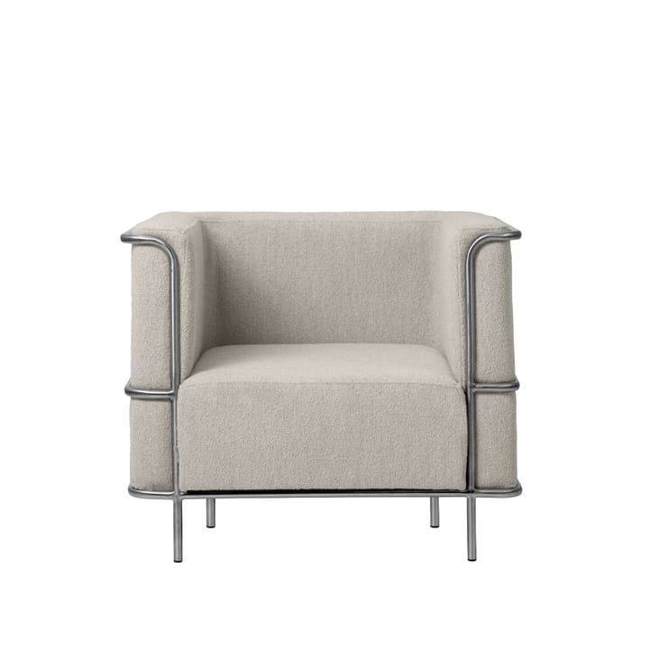 Modernist loungefåtölj - tyg orsetto col.01/2 beige - Kristina Dam Studio