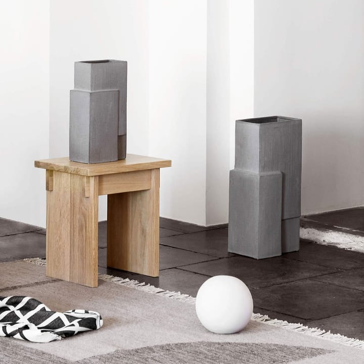 Monolith vas - grey, small - Kristina Dam Studio