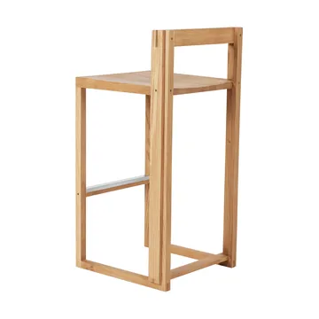 Outline barstol 75 cm - Varm lackerad ek-borstat stål - Kristina Dam Studio