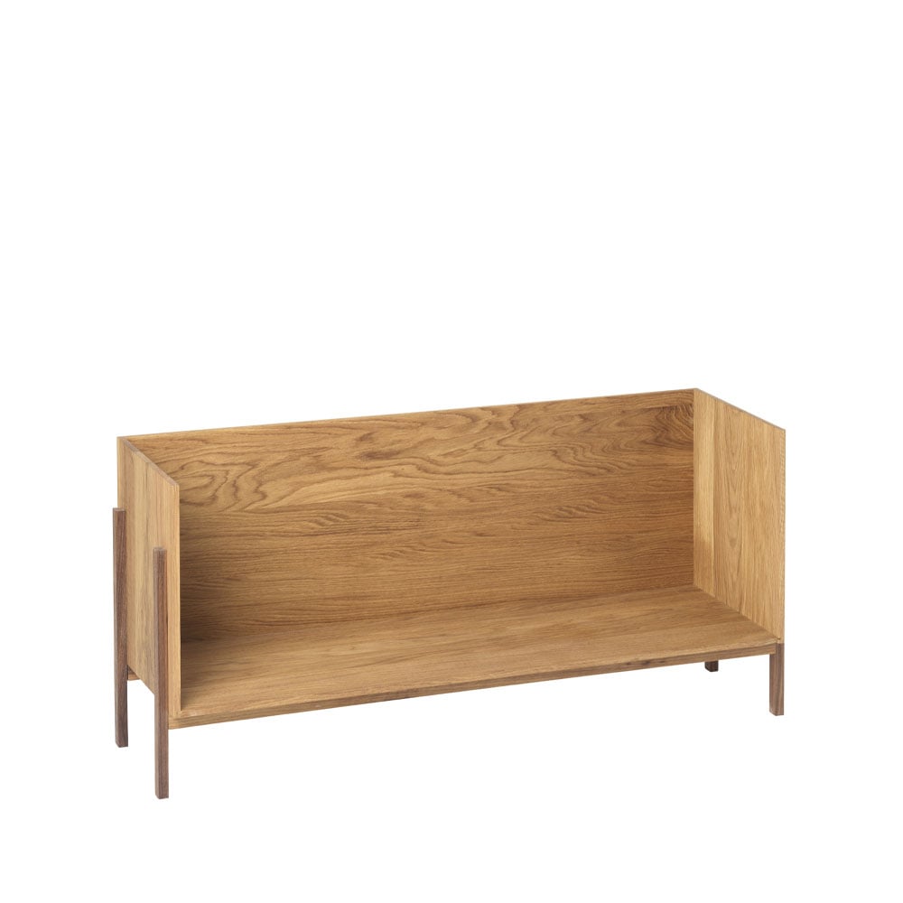 Kristina Dam Studio Stack hylla oak, add on, mörkt oljat valnötsfäste