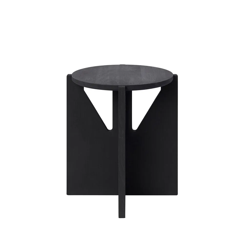 Stool rund pall, Oak black, Ø36x42 cm Kristina Dam Studio