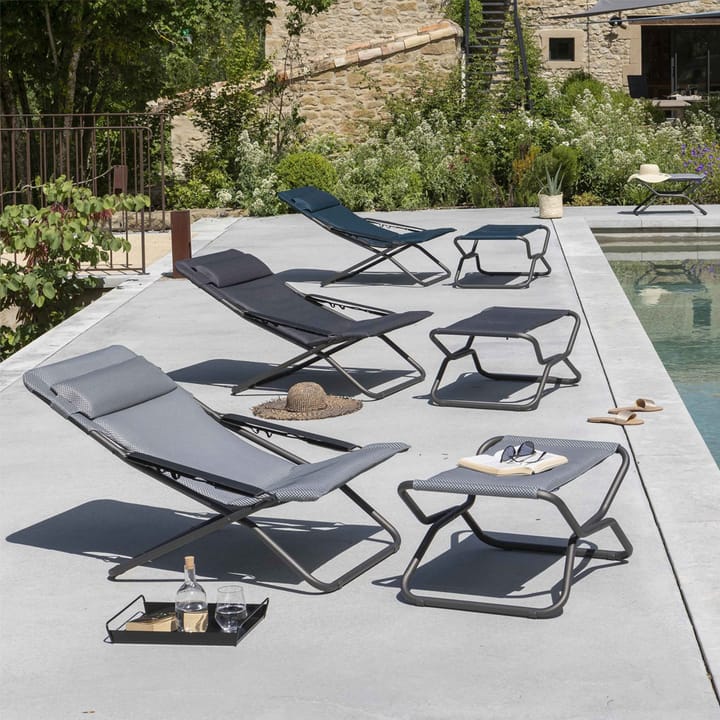 Transabed BeComfort solstol, Becomfort dark grey Lafuma