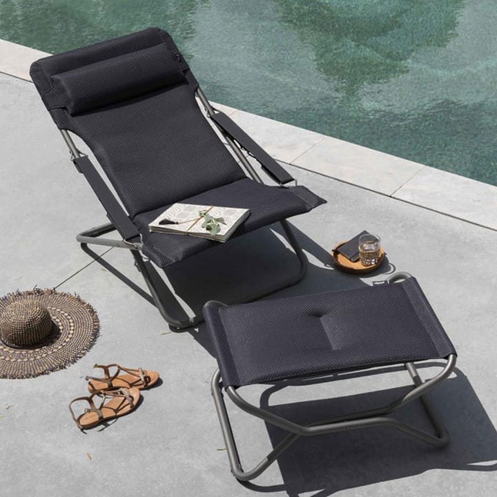 Transabed BeComfort solstol, Becomfort dark grey Lafuma