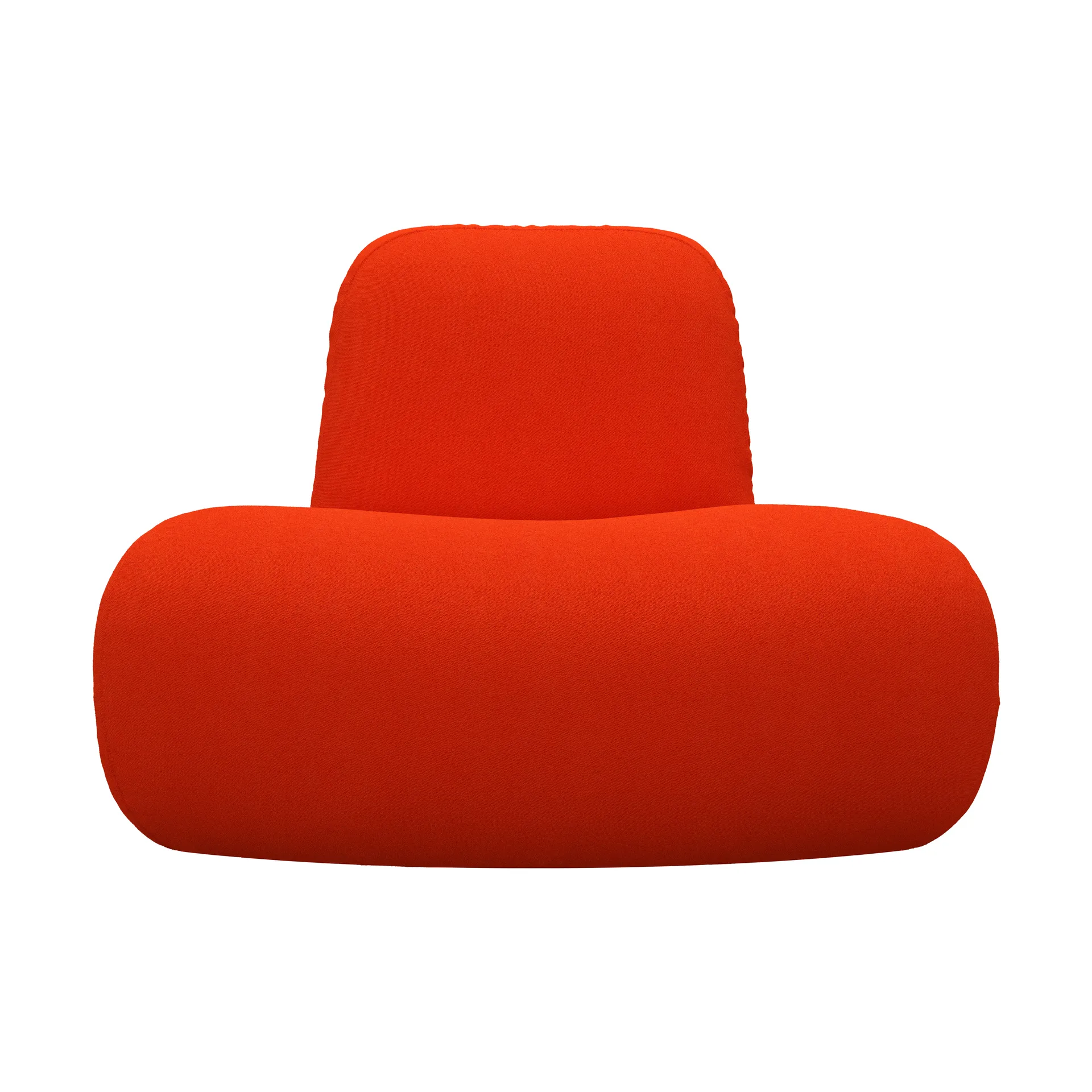 BAU fåtölj, helklädd-vidar 0542-röd, öppen Lammhults