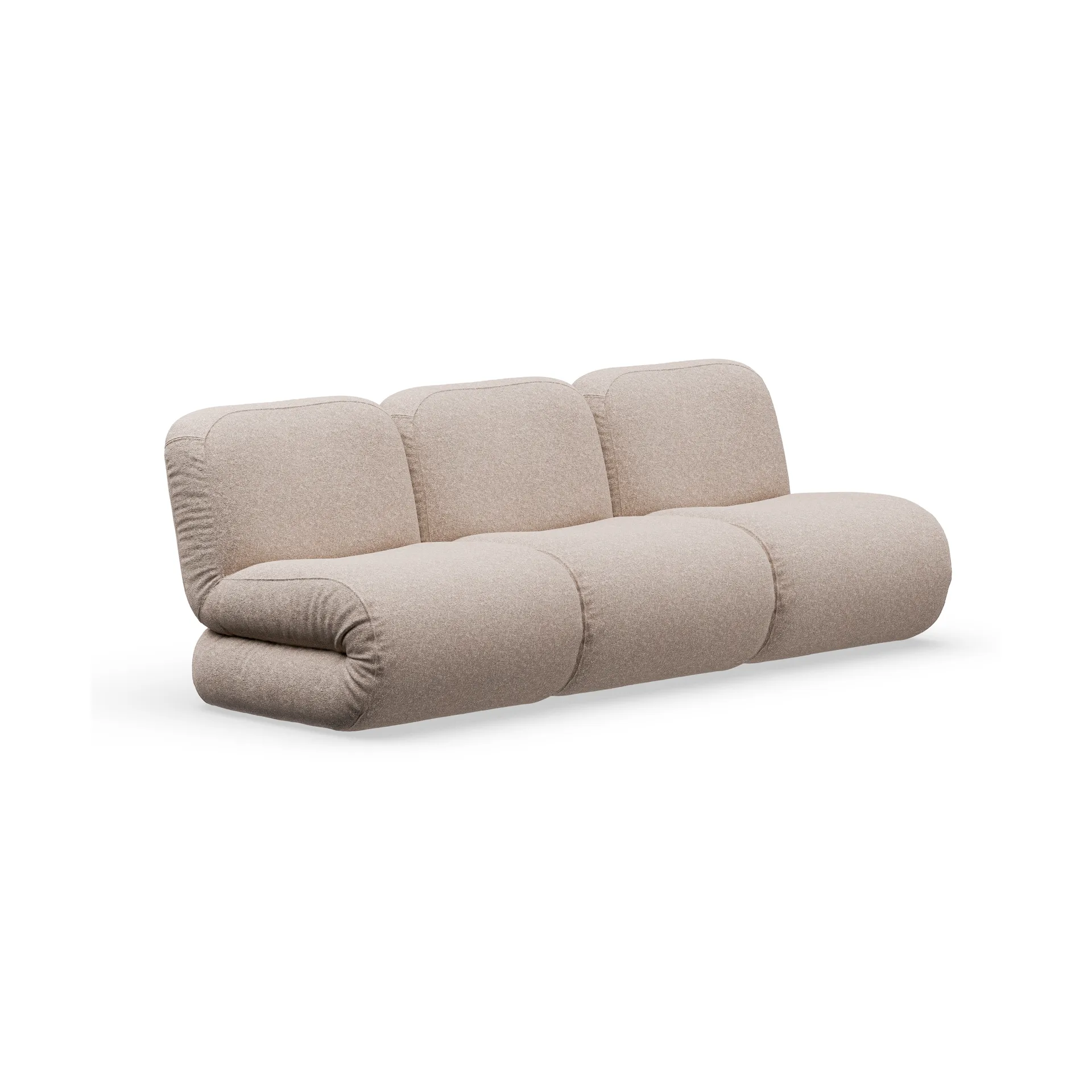 BAU soffa 3-sits, Zero beige,  Lammhults