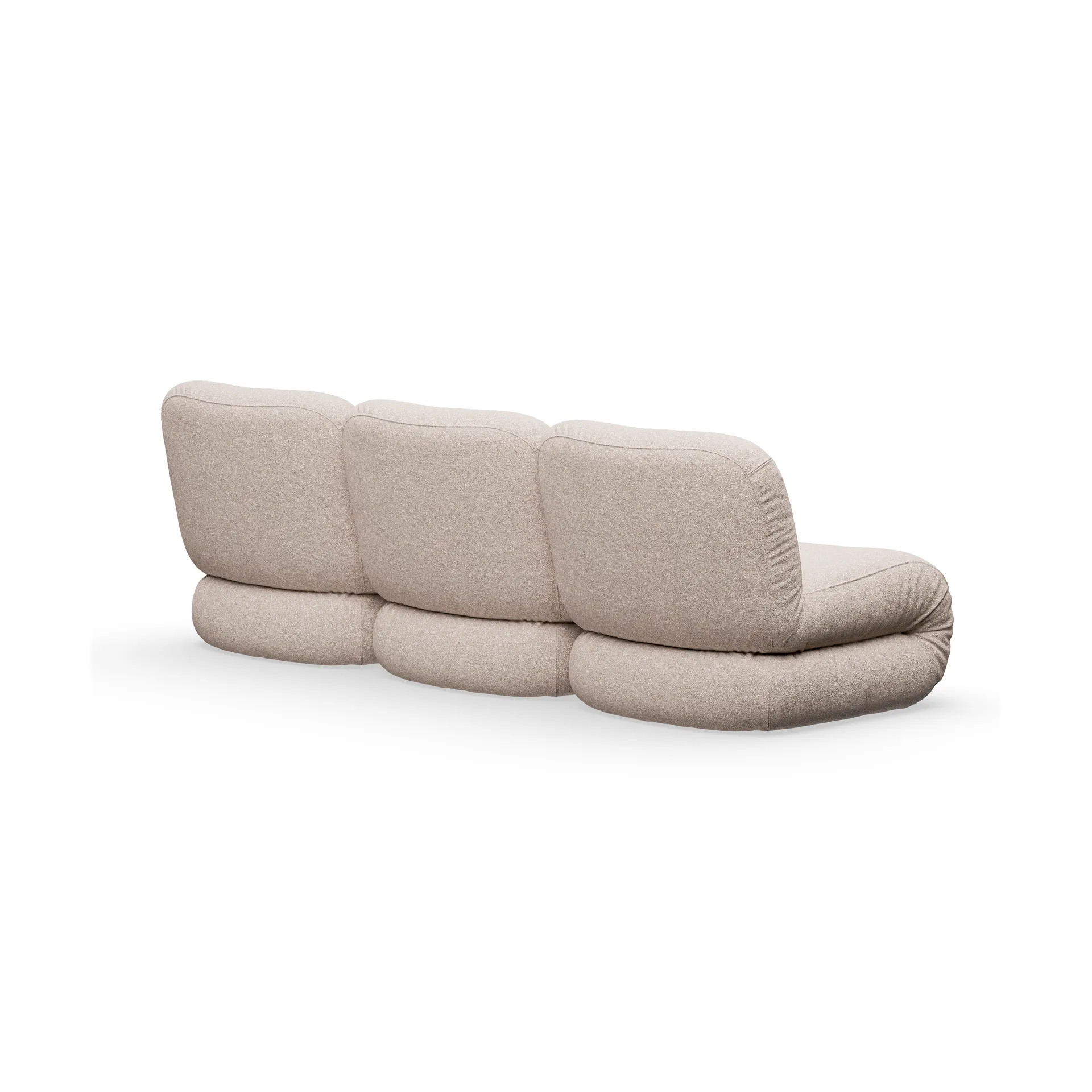 BAU soffa 3-sits, Zero beige,  Lammhults