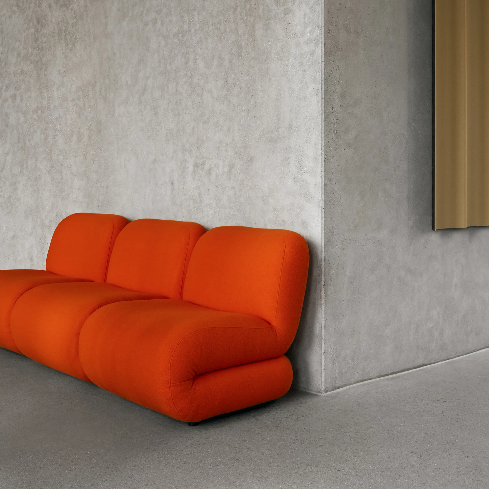 BAU soffa 3-sits, Zero beige,  Lammhults