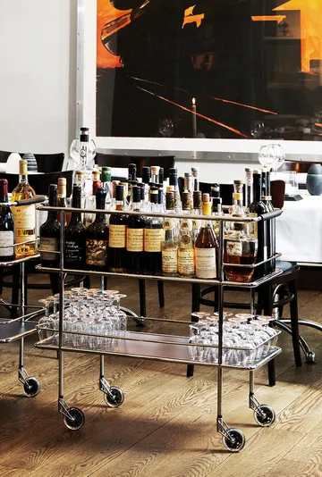 Cargo serveringsvagn - Svart laminat-krom - Lammhults