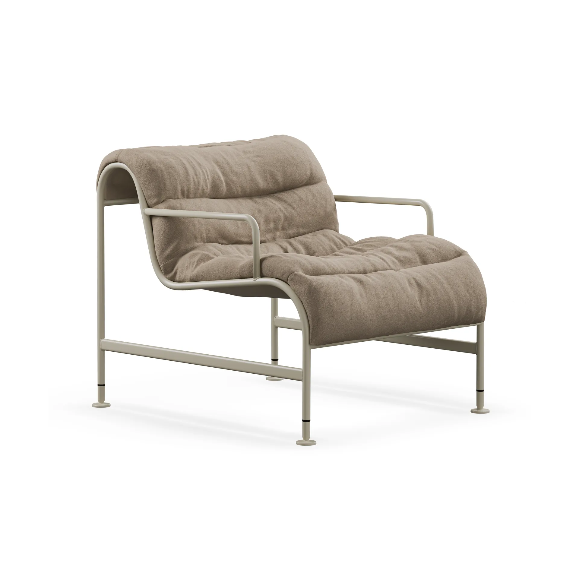 Sunny fåtölj med armstöd, Barnum Hemp-beige stativ Lammhults