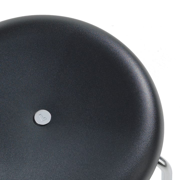 Taburett barpall, vit, hög, kromstativ Lammhults