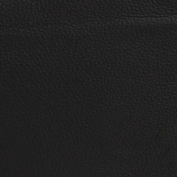 Taburett pall - Svart läder-kromat stativ, 45 cm - Lammhults