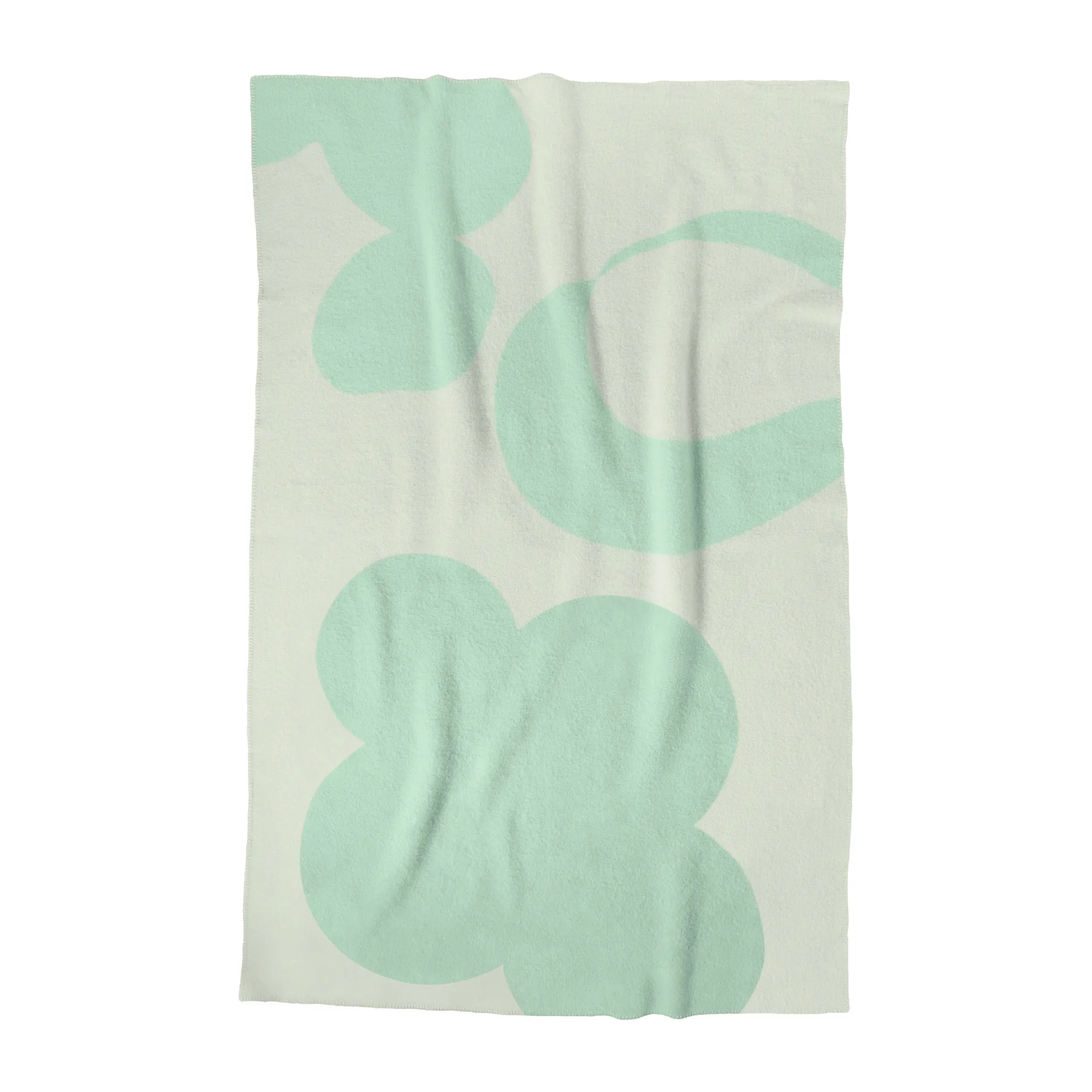 Anemone ullfilt 130x200 cm, Green Layered