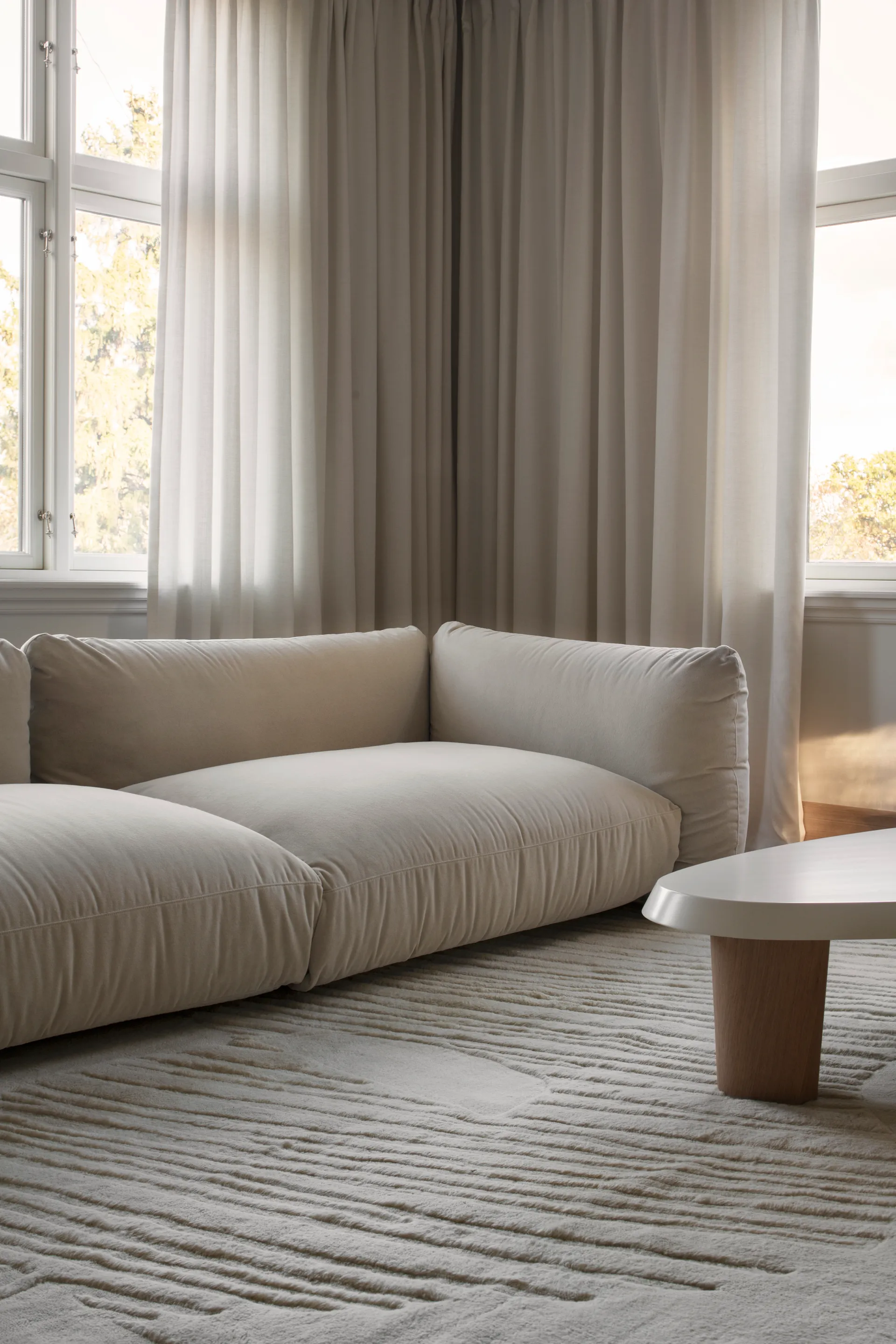 Artisan Guild ullmatta, Bone white 250x350 cm Layered