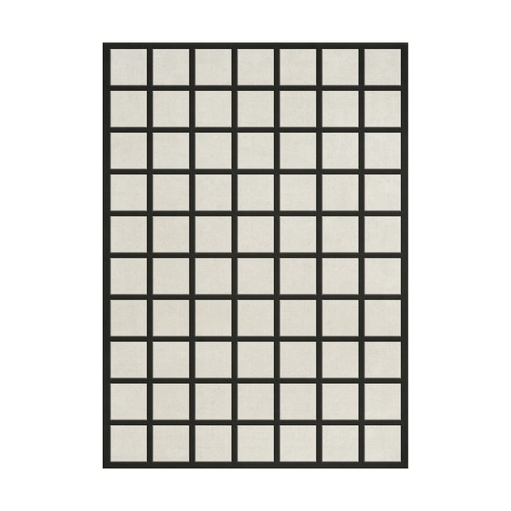 Avenue Checked ullmatta - Bone White, 200x300 cm - Layered
