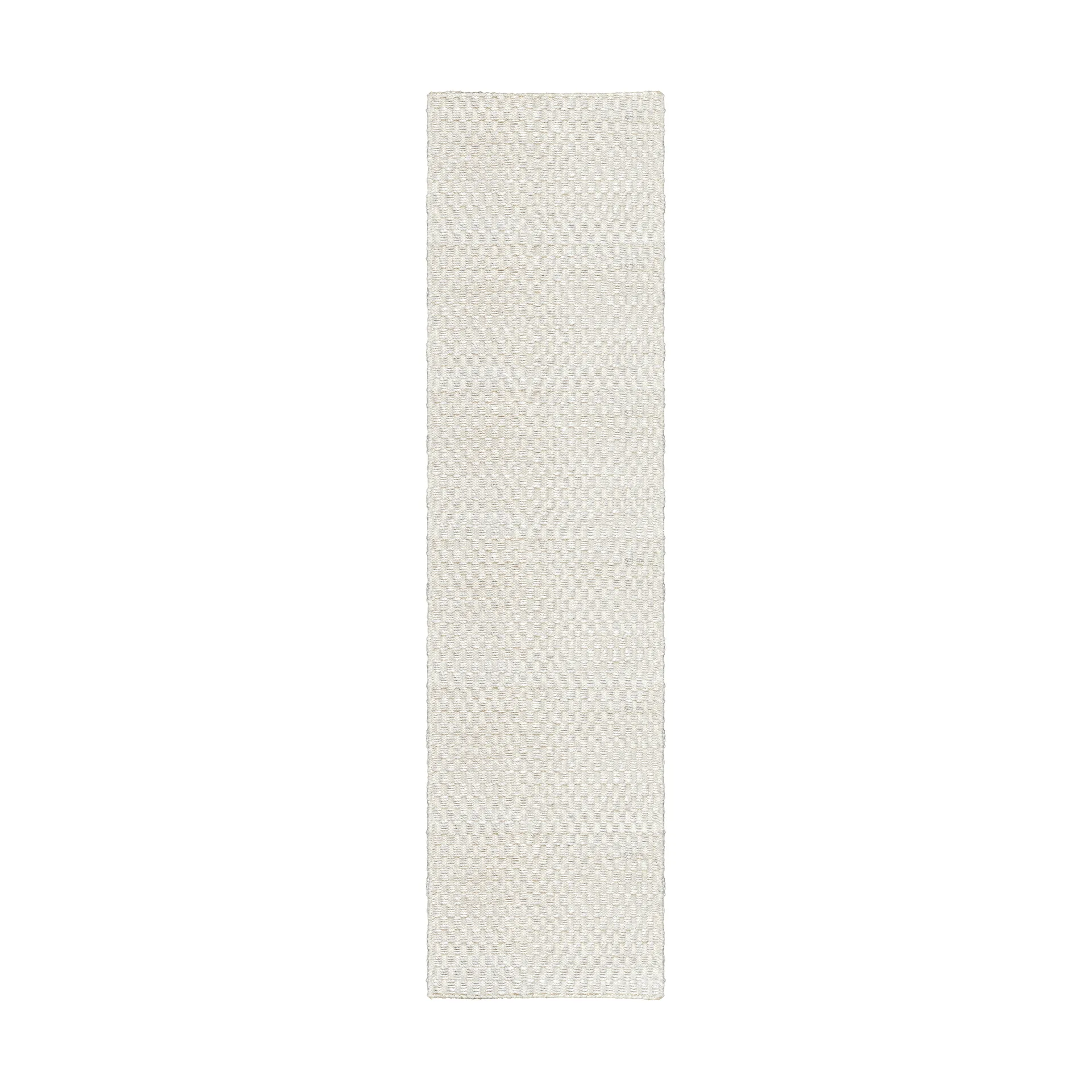 Barley jutematta, Bone white, 75x240 cm Layered