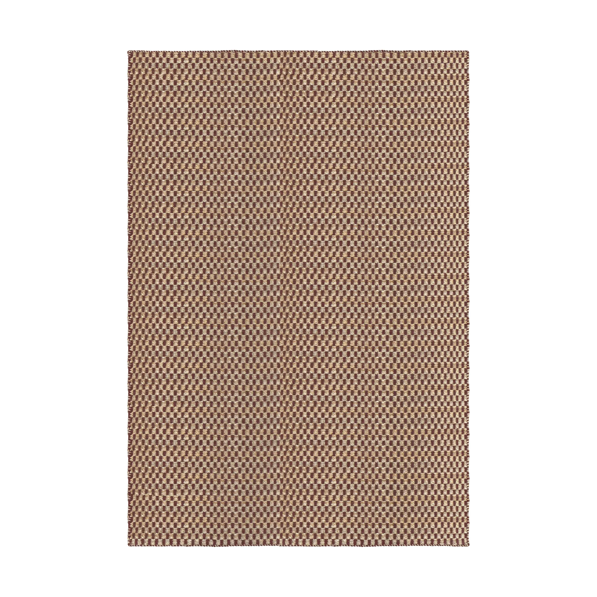 Barley jutematta, Burgundy, 180x270 cm Layered