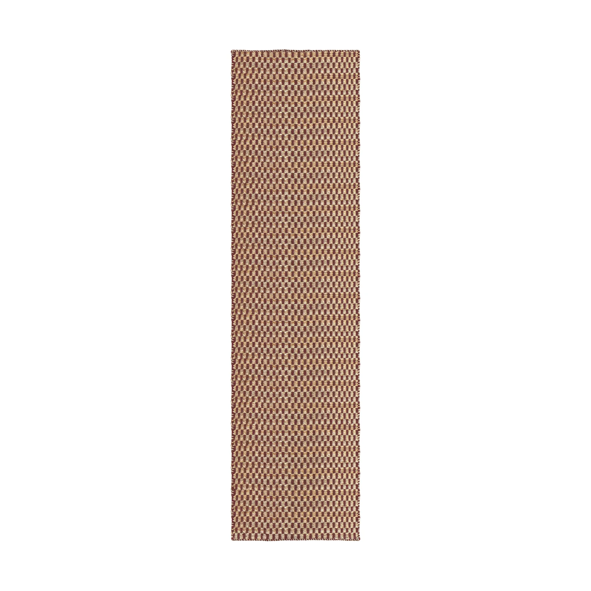 Barley jutematta, Burgundy, 75x240 cm Layered